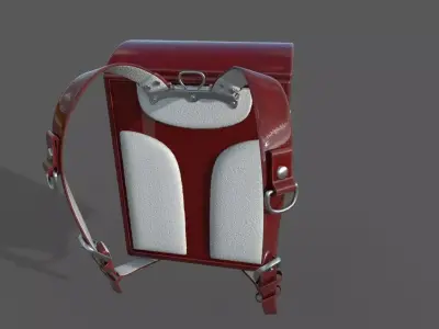 Japanese SchoolBag - Randoseru - Low-poly 3D model