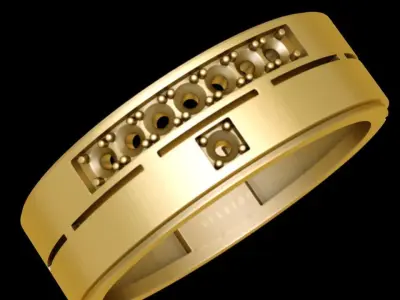 Gothic ring theme 2 3D print model