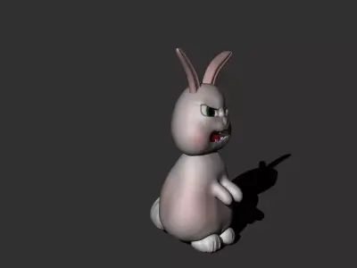 cute rabbit 3D print model