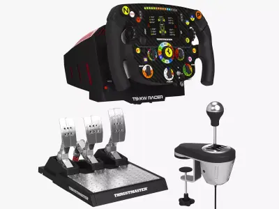Thrustmaster Racing Steering Wheel Controller Set 3D model
