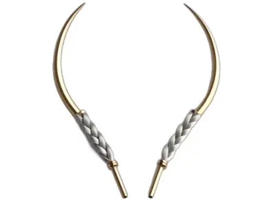 Luxury Braided Curved Needles Low-poly 3D model