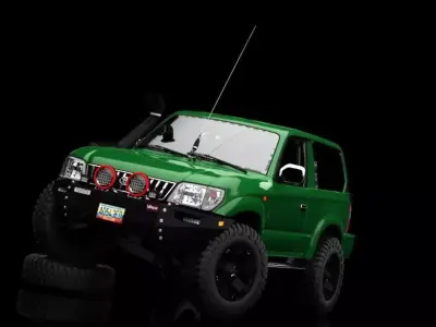 Toyota  Meru Higt Poly 3D model
