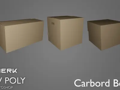 LowPoly Autoshop garage with tires and tools Low-poly 3D model