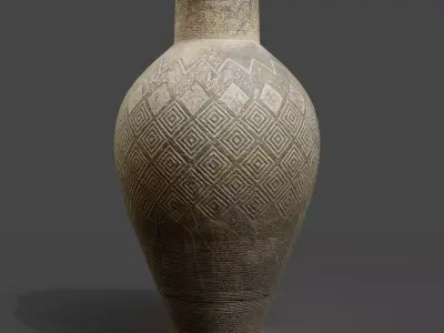 Clay jug - Game-Ready - AR VR Low-poly 3D model