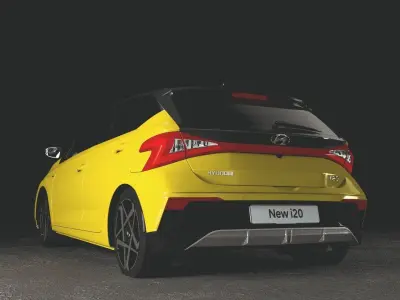 Hyundai New i20 2024 - Rigged 3D model