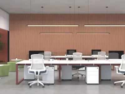 Office Room Interior  3D model