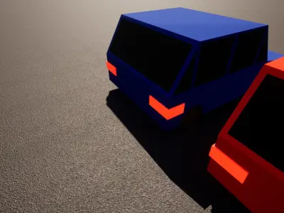 Simple cars Free 3D model