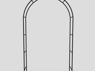 CC0 - Rose Arch Free low-poly 3D model