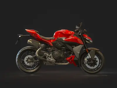 Base model Ducati Streetfighter V2 2025 3D model