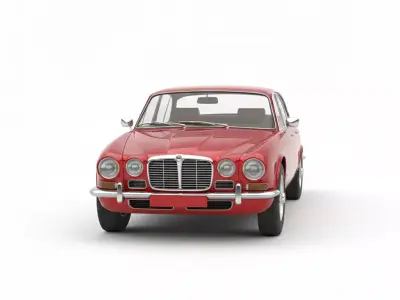 Jaguar XJ6 Series Inspired  Low-poly 3D model