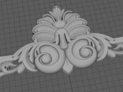 dekor ornately carved ornament 3D model