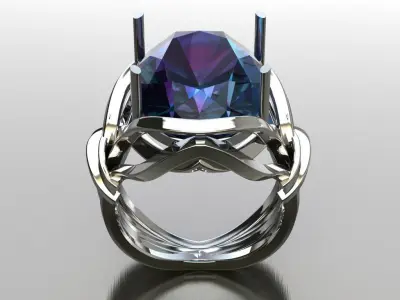 antique ring for women  3D print model