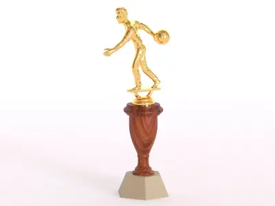 Bowling Trophy 3D model
