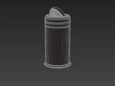Trashcans Rotary Cover 8lt 3D model