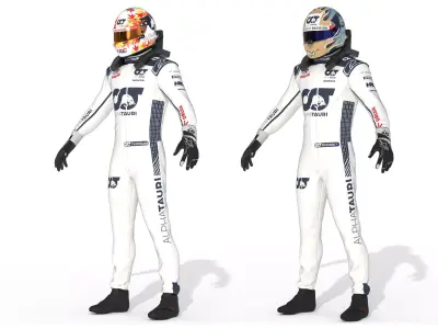 F1 Alpha Tauri Suit 2023 3D model