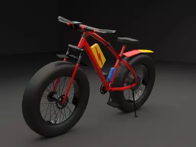 Bicycle fat bike 3D model