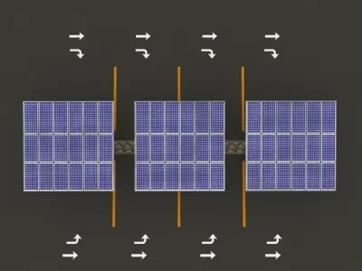 Solar canopy parking Free low-poly 3D model