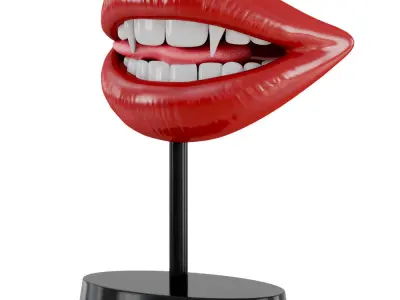 Figurine Lips Vampir Teeth 3D model