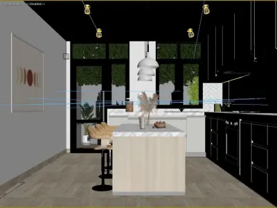 Modern Kitchen 3D model