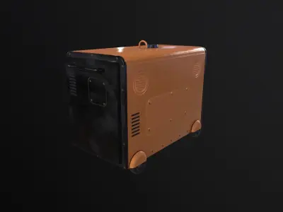 Diesel Generator 3D Model Low-poly 3D model