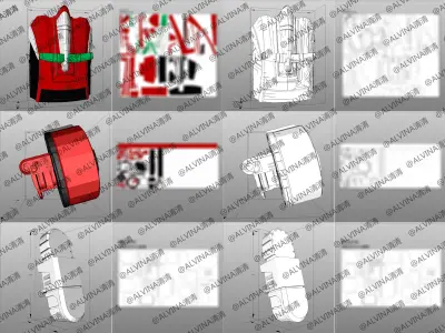 Hello Carbot Armor - DIY Cosplay Pepakura Foam Template Low-poly 3D model