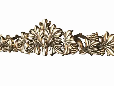 Carved decor model for cnc 17 3D model