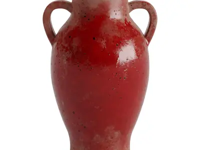 Handcrafted Corbel Glazed Vase 3D model