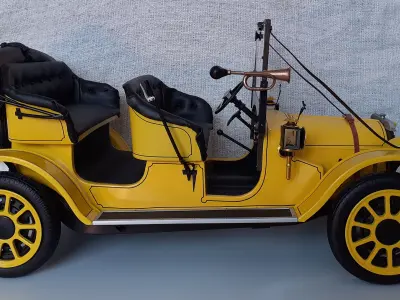 Doctor Who Bessie Car 3D Print STL Model Kit 3D print model