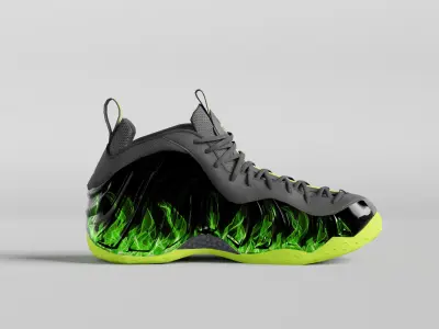 Nike Air Foamposite Paranorman  Low-poly 3D model