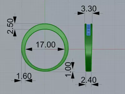 Gold N1596 3D print model