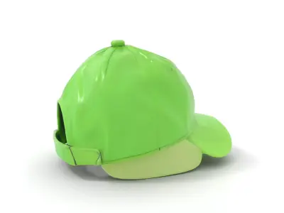 Neon Green Cap model pack Low-poly 3D model
