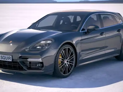 Porsche Panamera Sport Turismo 2018 3D model
