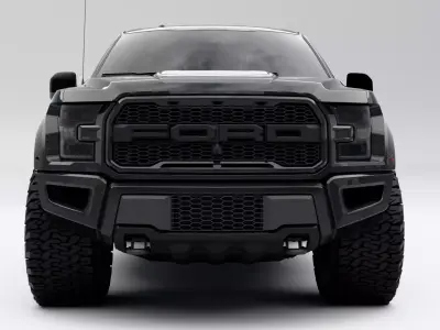 Ford F150 Raptor Low-poly 3D model