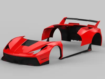 Ferrari 458 Italia F142 Misha Design Bodykit 3D model