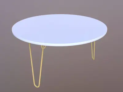Round Table 3D model get