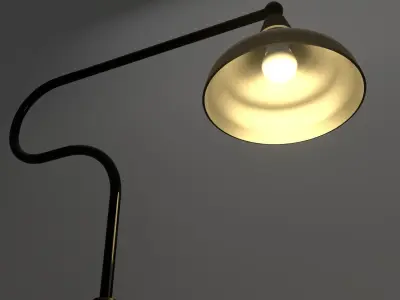 PBR Floor Lamp Low-poly 3D model