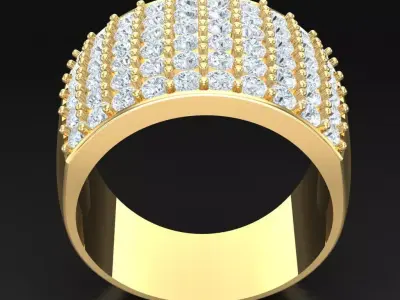 Luxury Men Rings Designs 6MR073 3D print model