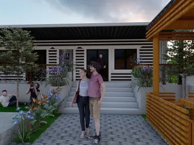 villa modern  3D model