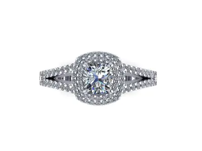 Diamond Women Ring R14 3D print model
