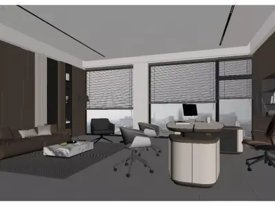 Modern Office Space 3D model