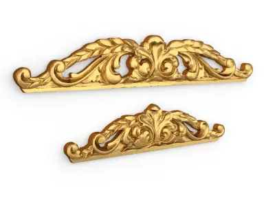 Classic carved decor ornament 361 3D model