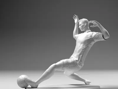 Footballer 02 Sledge Strike 02 Stl 3D print model