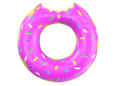 Donut Pool Float PBR 3D model