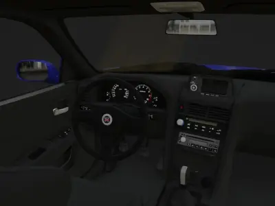 Nissan Skyline R34 Low-poly 3D model