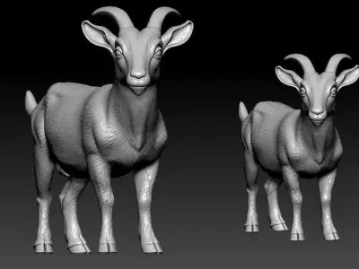 Goat model - decor Urban vibes - 3D print 3D print model