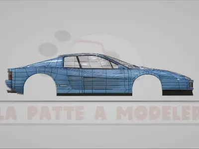 Ferrari Testarossa LPAM 3D model