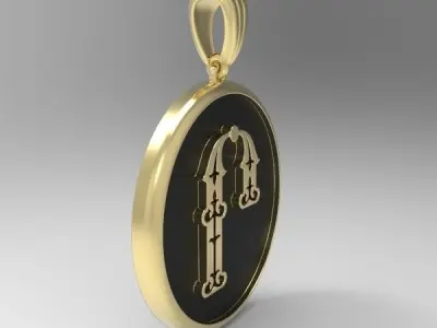 Decorative Letter Rh 3D print model