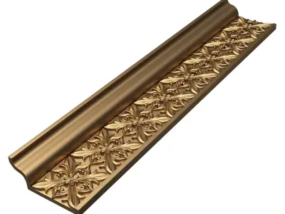 Cornice Decoration Molding 050 Low-poly 3D model