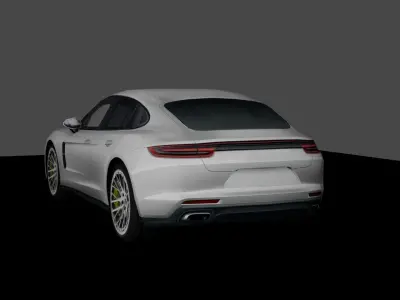 Low-Poly Porsche Panamera Low-poly 3D model