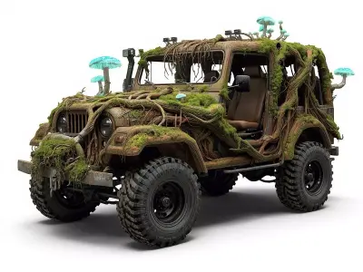 Reclaimed Apocalypse Rover Vehicle Model Low-poly 3D model